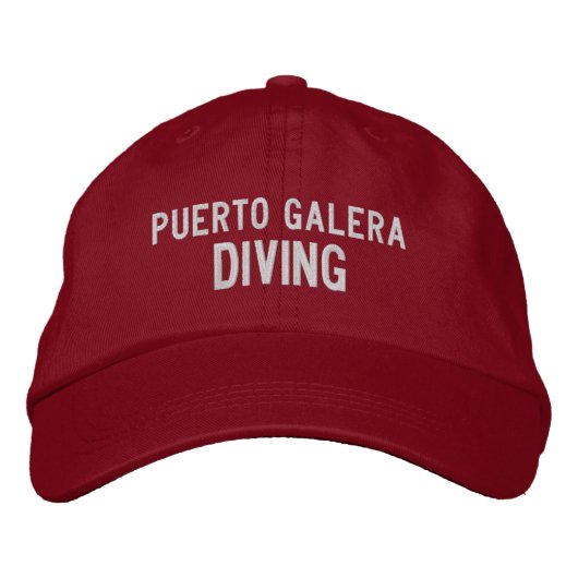 Puerto Galera Philippines Baseball Hat Bestickte Baseballkappe (Vorderseite)