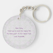 Puerto Madero bow and Bouquet Maid-of-Honor button Schlüsselanhänger (Rückseite)