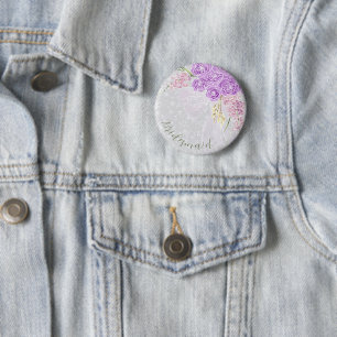 Puerto Madero durchsichtige Schleife Bouquet Braut Button