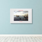 puerto/O trage ich/The port Leinwanddruck (Insitu (Holzboden))