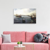 puerto/O trage ich/The port Leinwanddruck (Insitu (Wohnzimmer))