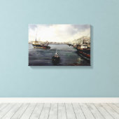 puerto/O trage ich/The port Leinwanddruck (Insitu (Holzboden))