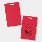 Puerto Paz - Fahrgeld-Strafkarte (rot) Ausweis (Vorder- & Rückseite)