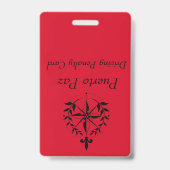 Puerto Paz - Fahrgeld-Strafkarte (rot) Ausweis (Rückseite)