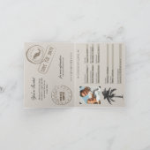 Puerto Peñasc Mexiko Pass Einladung Hochzeit (Innenseite)