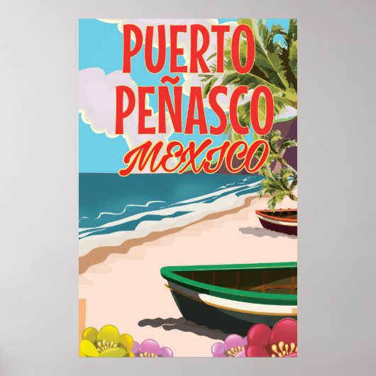 Puerto Peñasco Beach Mexiko Reiseplakat Poster (Vorne)