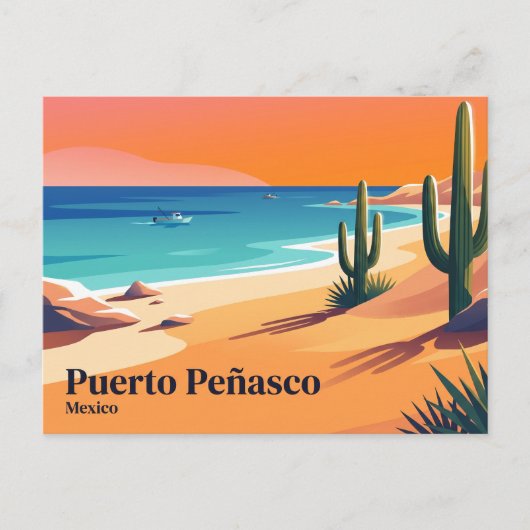 Puerto Peñasco Mexiko Postkarte (Vorderseite)