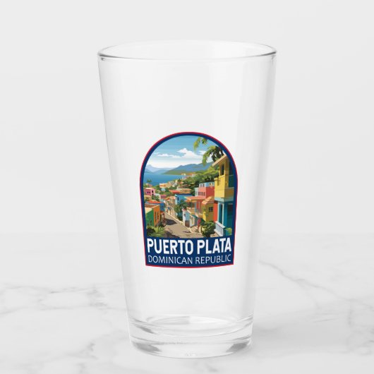 Puerto Plata Dominikanische Republik Kunst, Dichtu Glas (Vorderseite)