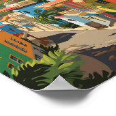 Puerto Plata Dominikanische Republik Kunst, Dichtu Poster (Ecke)