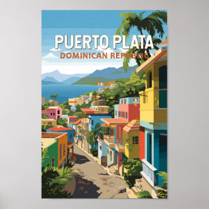 Puerto Plata Dominikanische Republik Kunst, Dichtu Poster