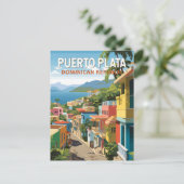 Puerto Plata Dominikanische Republik Kunst, Dichtu Postkarte (Stehend Vorderseite)