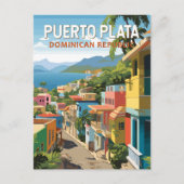 Puerto Plata Dominikanische Republik Kunst, Dichtu Postkarte (Vorderseite)