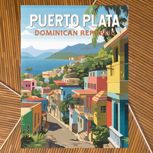 Puerto Plata Dominikanische Republik Kunst, Dichtu Postkarte