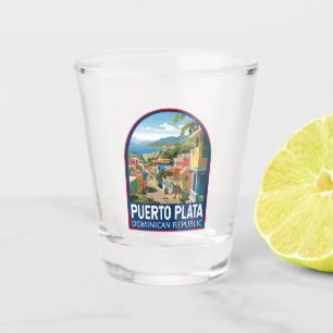 Puerto Plata Dominikanische Republik Kunst, Dichtu Schnapsglas