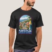 Puerto Plata Dominikanische Republik Kunst, Dichtu T-Shirt (Vorderseite)