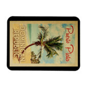 Puerto Plata Magnet Palm Tree Vintage (Horizontal)
