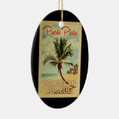 Puerto Plata Palm Tree Wandern Keramik Ornament (Rechts)