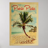 Puerto Plata Palm Tree Wandern Poster (Vorne)