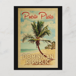 Puerto Plata Postcard Palm Treatment Obelisk Postkarte