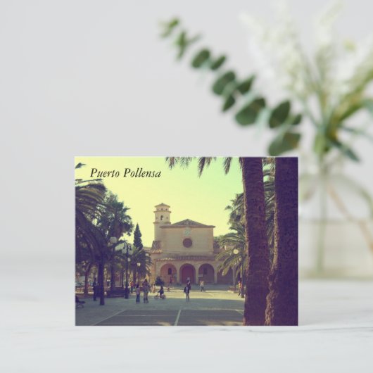 Puerto Pollensa Postkarte (Stehend Vorderseite)