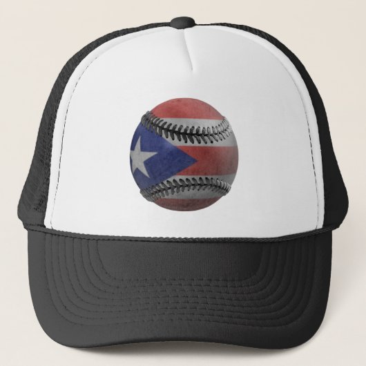 Puerto Rican Baseball Truckerkappe (Vorderseite)
