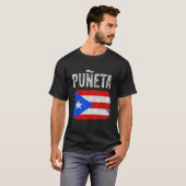Puerto Rican Boricua Hispanic Puñeta Puerto Rico 1 T-Shirt (Vorne ganz)