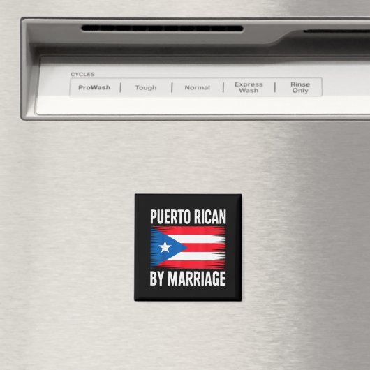 Puerto Rican By Marriage Puerto Rico Magnet (In Situ (Geschirrspüler))