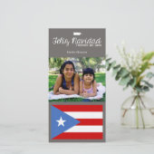 Puerto Rican Christmas Feliz Navidad Feiertagskarte (Stehend Vorderseite)