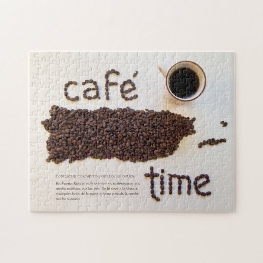Puerto Rican Coffee Time Fotografie Puzzle (Horizontal)
