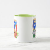 Puerto Rican Cultural Art Combo Mug - 11 oz Tasse (Zentrum)