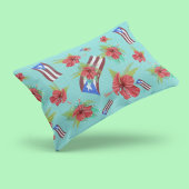 Puerto Rican Flag & Flor de Maga Kissenbezug