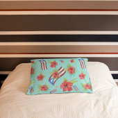 Puerto Rican Flag & Flor de Maga Kissenbezug