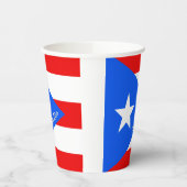 Puerto Rican Flag paper cups, Puerto Rico party Pappbecher (Links)