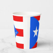 Puerto Rican Flag paper cups, Puerto Rico party Pappbecher (Rechts)