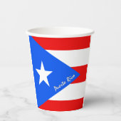 Puerto Rican Flag paper cups, Puerto Rico party Pappbecher (Vorderseite)