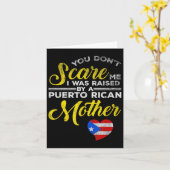 Puerto Rican Funny Quote Puerto Rico Pride Distres Karte (Gelbe Blume)