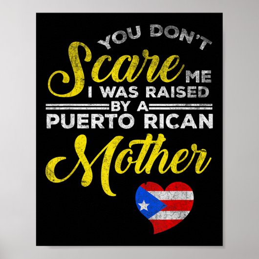 Puerto Rican Funny Quote Puerto Rico Pride Distres Poster (Vorne)