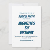 Puerto Rican Hispanic Latin Birthday Party Stars Einladung (Vorderseite)