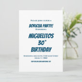 Puerto Rican Hispanic Latin Birthday Party Stars Einladung (Stehend Vorderseite)