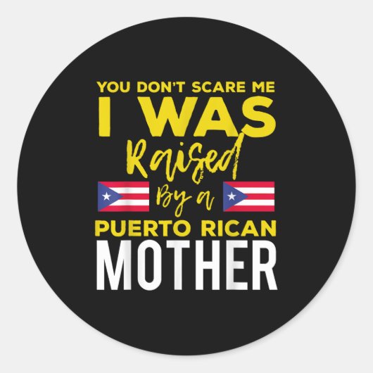 Puerto Rican Joke Quote Puerto Rico Pride Runder Aufkleber (Vorderseite)