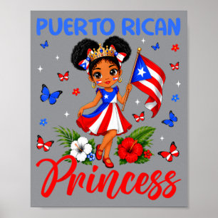 Puerto Rican Princess Puerto Rico Hispanisch Poster