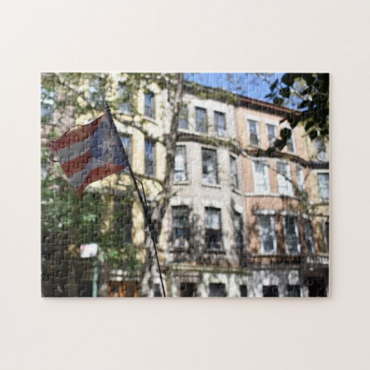 Puerto Rican Prix New York City Brownstones Foto Puzzle (Horizontal)