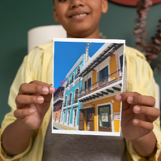 Puerto Rican Street Postkarte