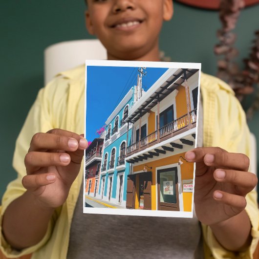 Puerto Rican Street Postkarte
