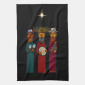 Puerto Rican Three Wise Men – Parranda Geschirrtuch (Vertikal)