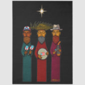 Puerto Rican Three Wise Men – Parranda Seidenpapier (Vorderseite)