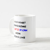 puerto ricani Mom, phantastisch Kaffeetasse (Vorderseite Links)