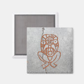 Puerto-Ricanische Göttin Petroglyph - maßgeschneid Magnet (Vorderseite/Rückseite)