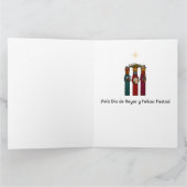 Puerto-ricanische Heiligen Drei Könige mit musikal Karte (Innenseite)