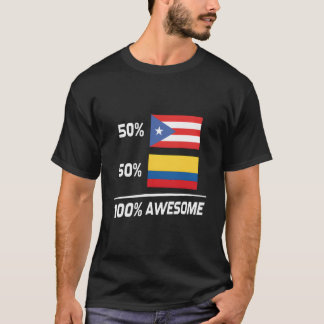 Puerto-ricanische kolumbianische Flagge Puerto Ric T-Shirt